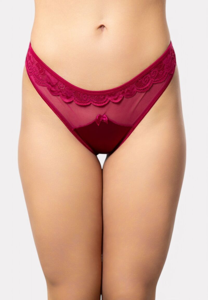 Brazil Cottonhill με διαφάνεια Burgundy Chic