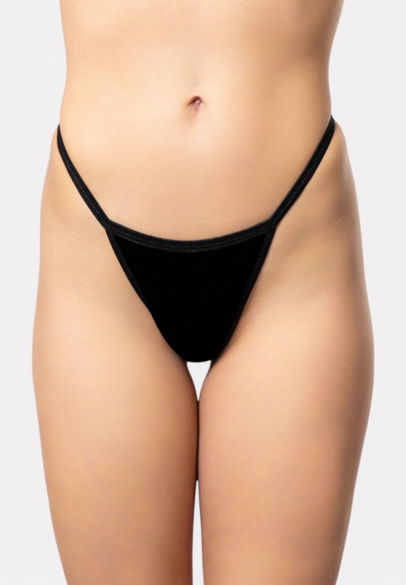 Στρινγκ Cottonhill βελουτέ Black Velvet