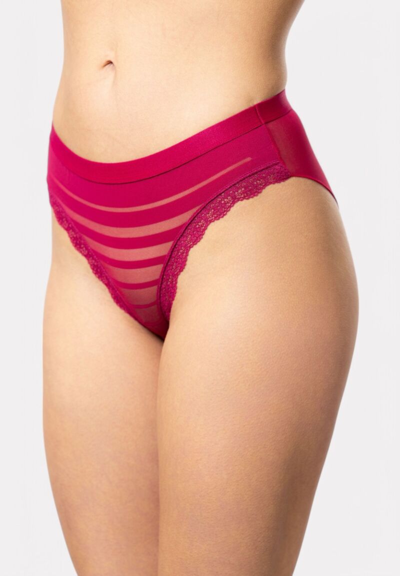 Σλιπ Cottonhill με διαφάνεια Red Dream