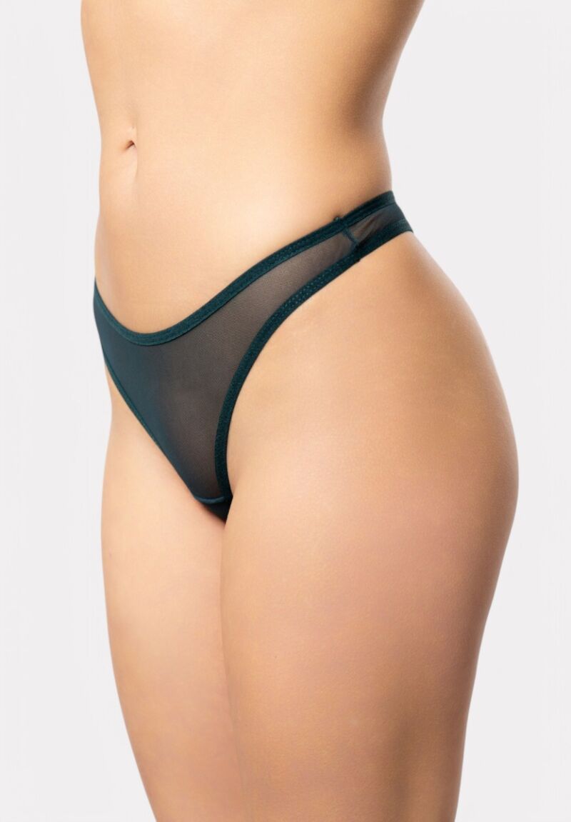 Στρινγκ Cottonhill με Strass Dark Green Diamond