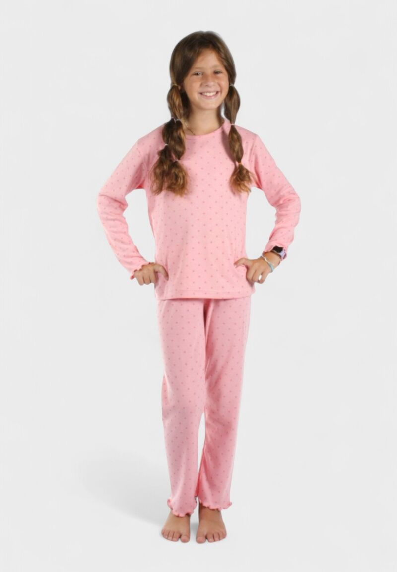 Παιδική Πιτζάμα Κορίτσι Stars Φούξια Χριστίνα | 100% Βαμβάκι