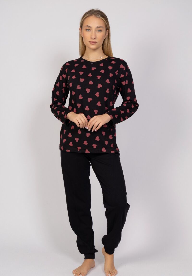 Πιτζάμα γυναικεία Small Hearts Cherry