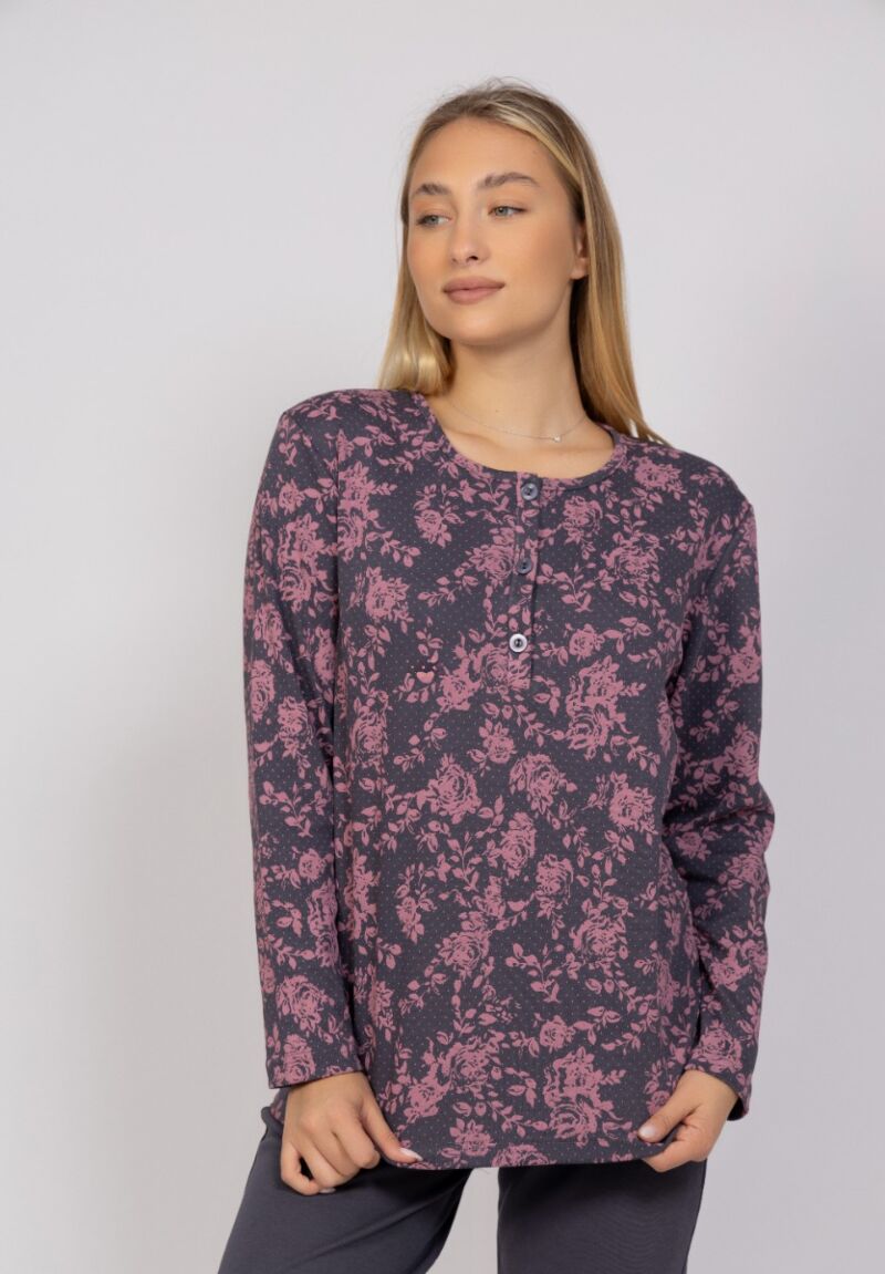 Πιτζάμα γυναικεία Flowery Cherry