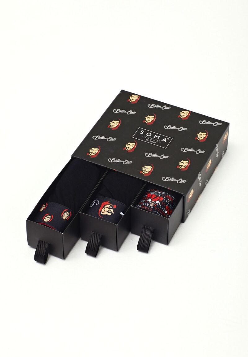 Boxer ανδρικά σε κουτί Bella Ciao 3 Τεμ.