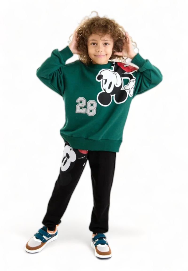 Φόρμα βαμβακερή για αγόρι Cimpa Mickey Mouse28 κυπαρισσί