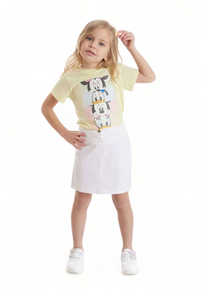Disney Σετ μπλούζα με φούστα τζιν Minnie & Friends