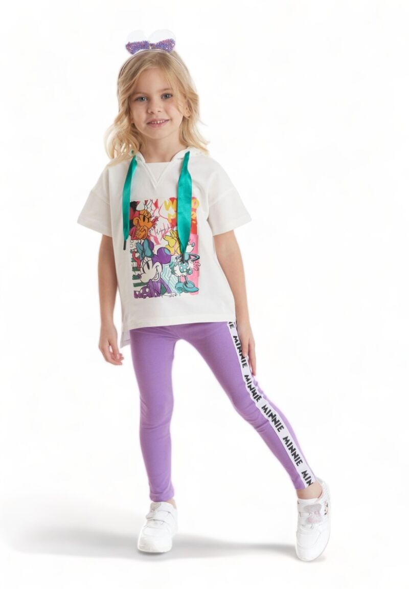 Disney Σετ μπλούζα με κολάν Minnie Mouse Graffiti
