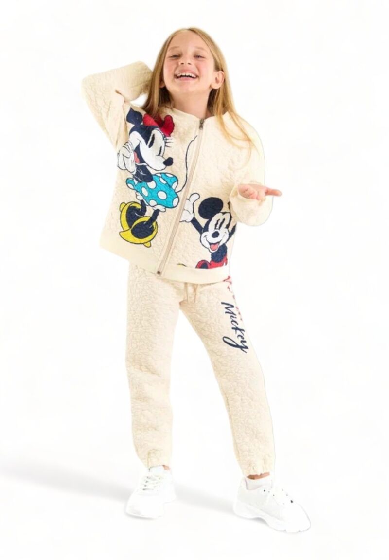 Φόρμα για κορίτσι Cimpa με ζακέτα Minnie & Mickey Mouse