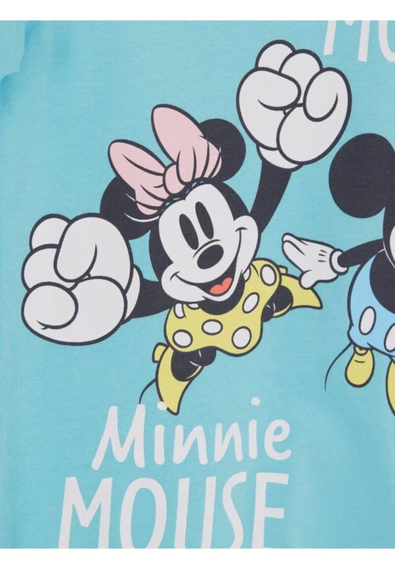 Πιτζάμα για κορίτσι βαμβακερή Cimpa Disney Minnie Mouse Γαλάζιο