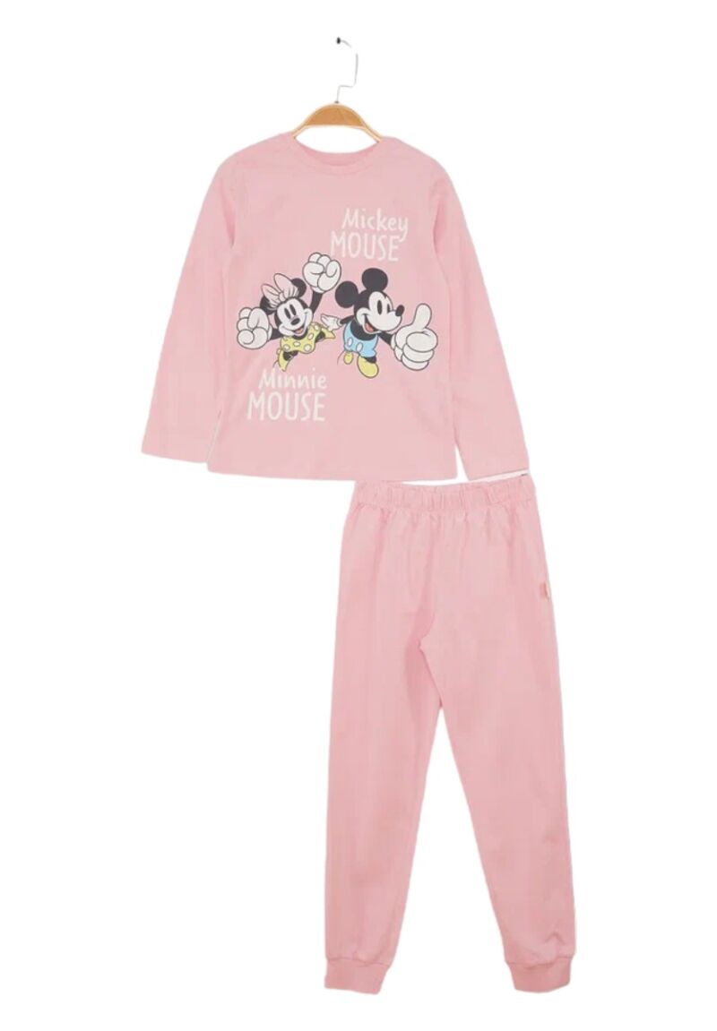 Πιτζάμα για κορίτσι βαμβακερή Cimpa Disney Minnie Mouse Ροζ