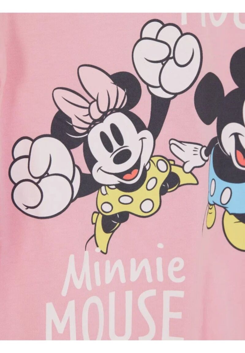 Πιτζάμα για κορίτσι βαμβακερή Cimpa Disney Minnie Mouse Ροζ