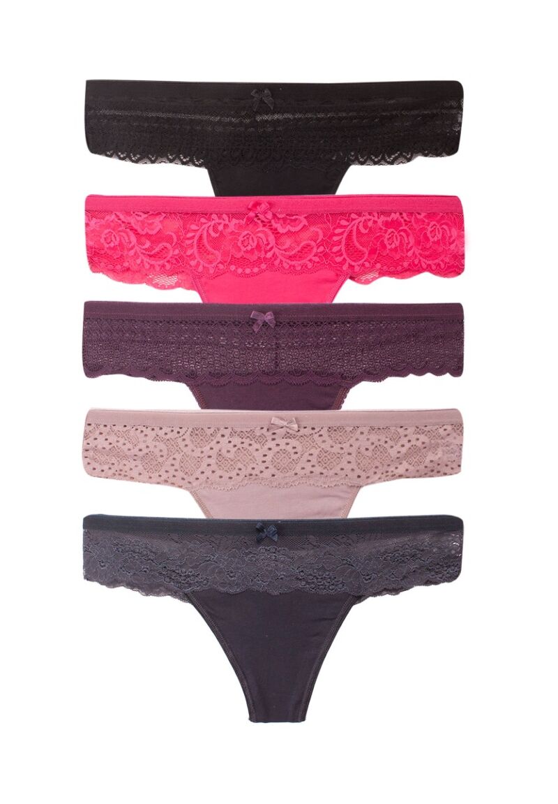 Στρινγκ Norddiva Lace Elegant Colors 5 Τεμ.