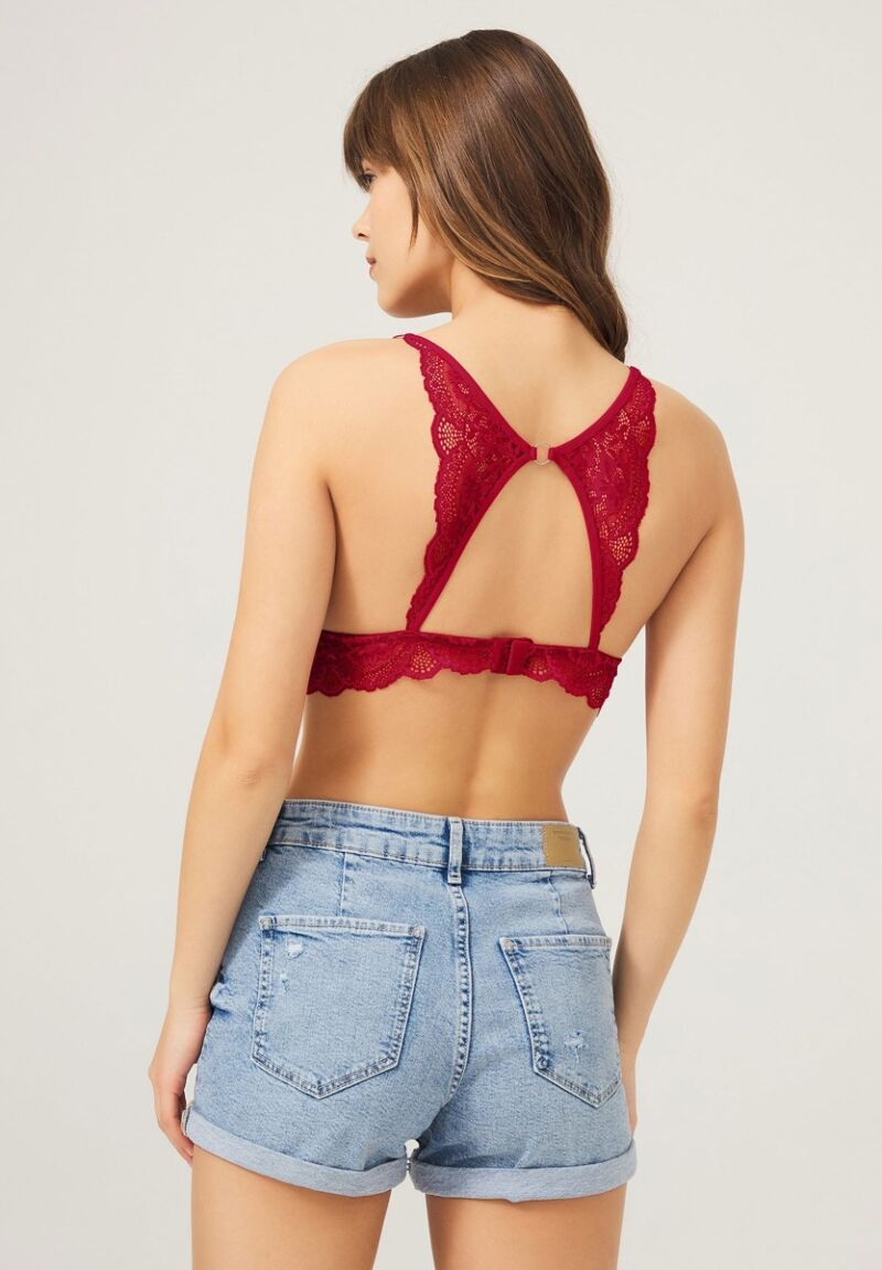Bralette Cottonhill με σχέδιο στη πλάτη