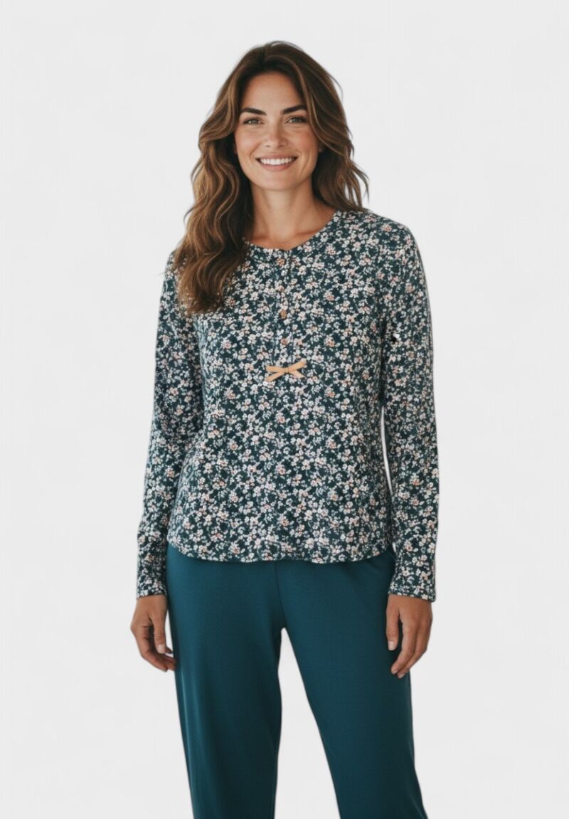 Γυναικεία Πιτζάμα Βαμβακερή Collection Forest Blossom