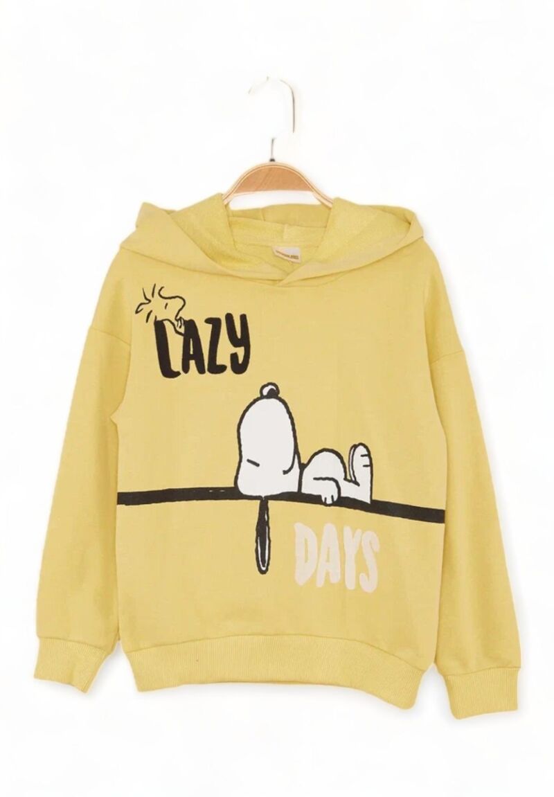 Φούτερ βαμβακερή με κουκούλα για αγόρι Cimpa Snoopy με κέντημα 