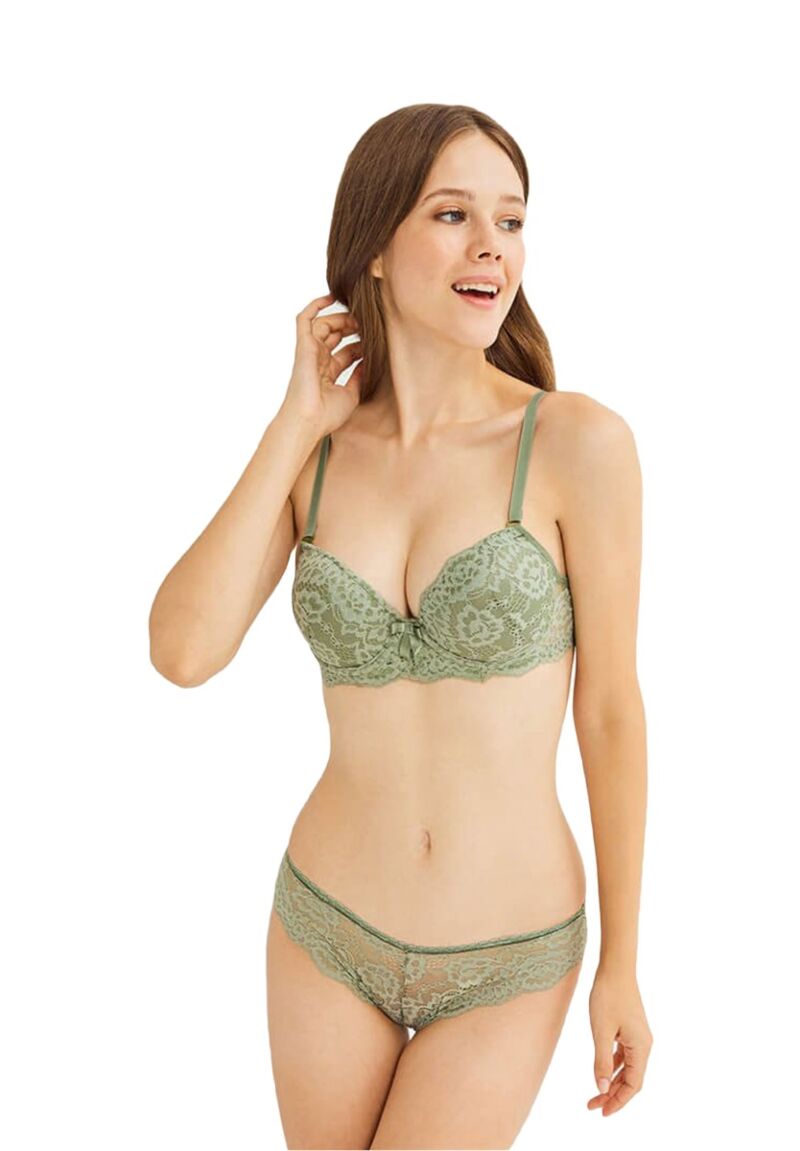 Σετ Σουτιέν - Brazil Double Push Up Pistachio 