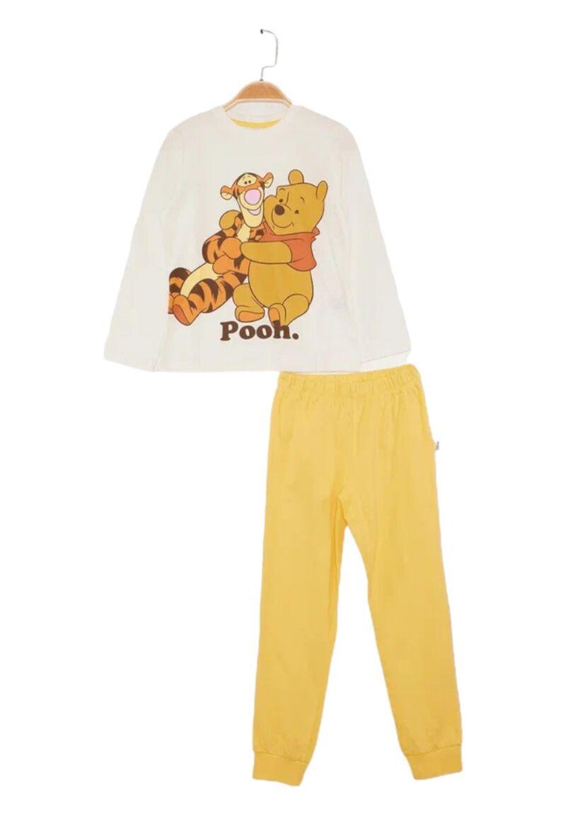 Πιτζάμα για κορίτσι βαμβακερή Cimpa Disney Winnie The Pooh λευκό
