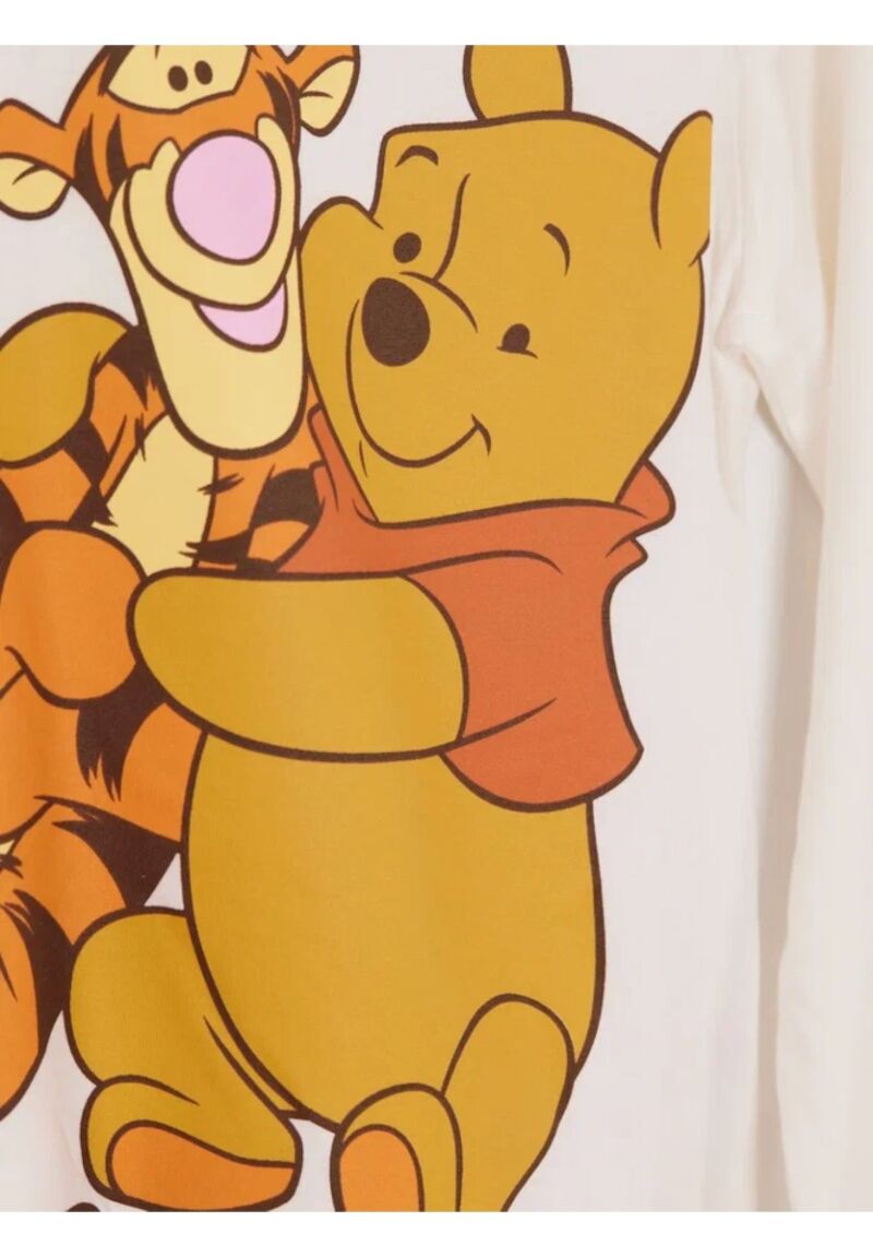 Πιτζάμα για κορίτσι βαμβακερή Cimpa Disney Winnie The Pooh λευκό