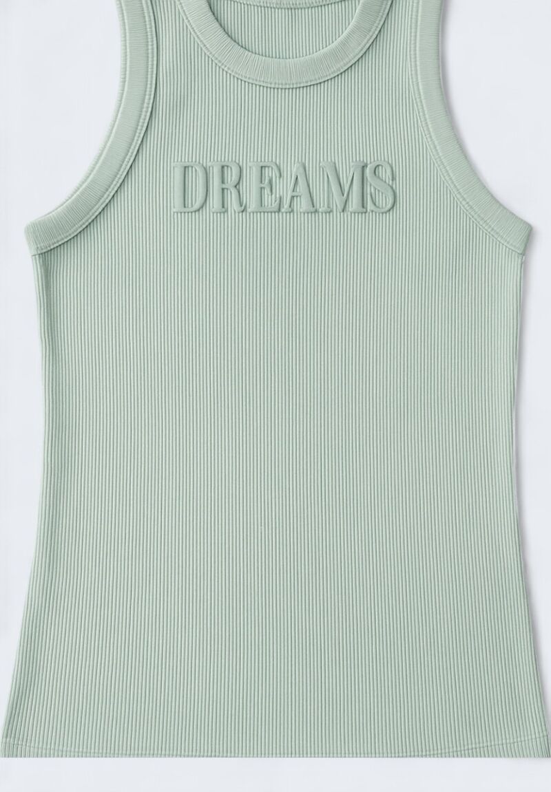 Γυναικείο Τοπ Modal Rib Kota με Λογότυπο "Dreams" Βεραμάν