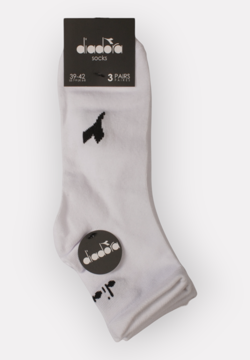 Diadora κάλτσες βαμβακερές ημίκοντες Unisex σε οικονομικό πακέτο των τριών τεμαχίων