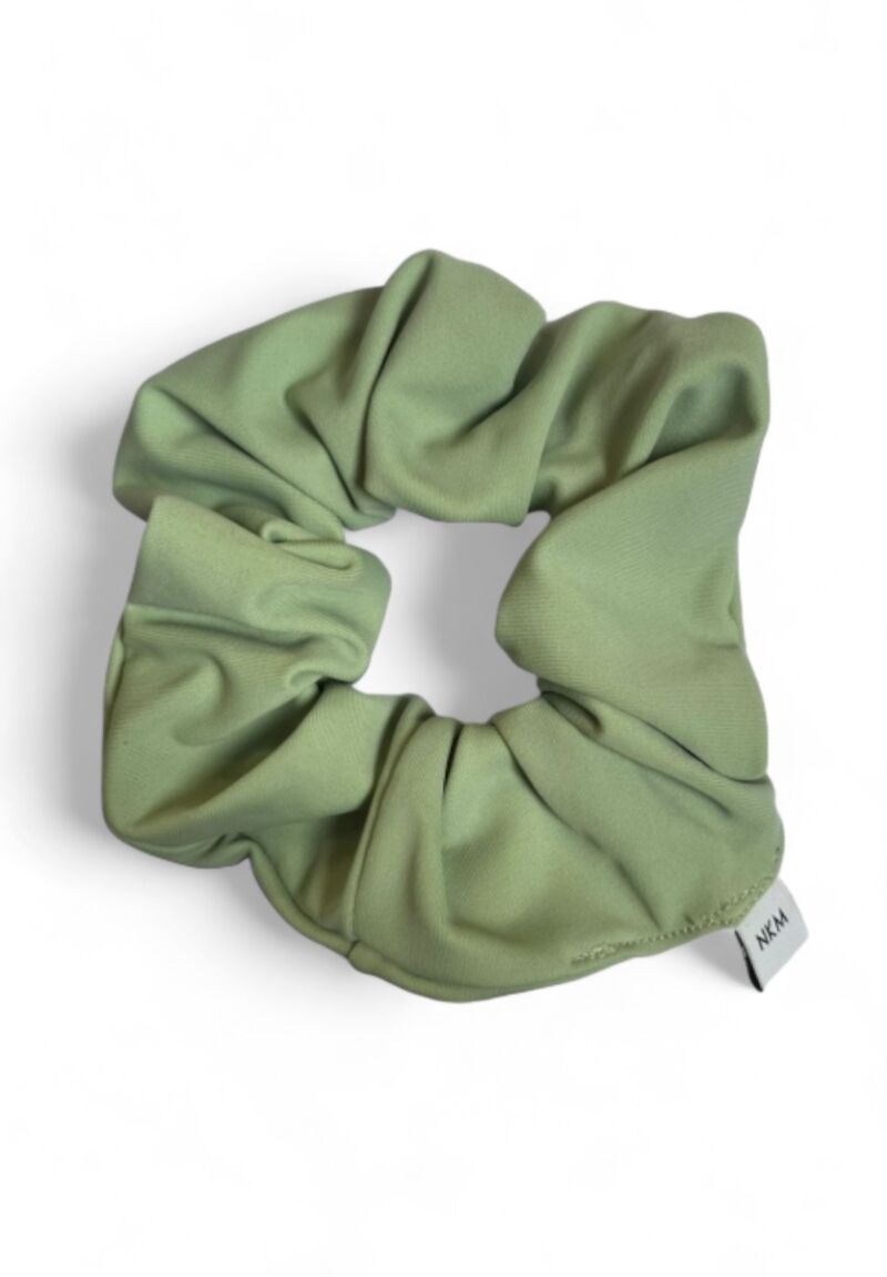Shiny Scrunchie Dark Mint