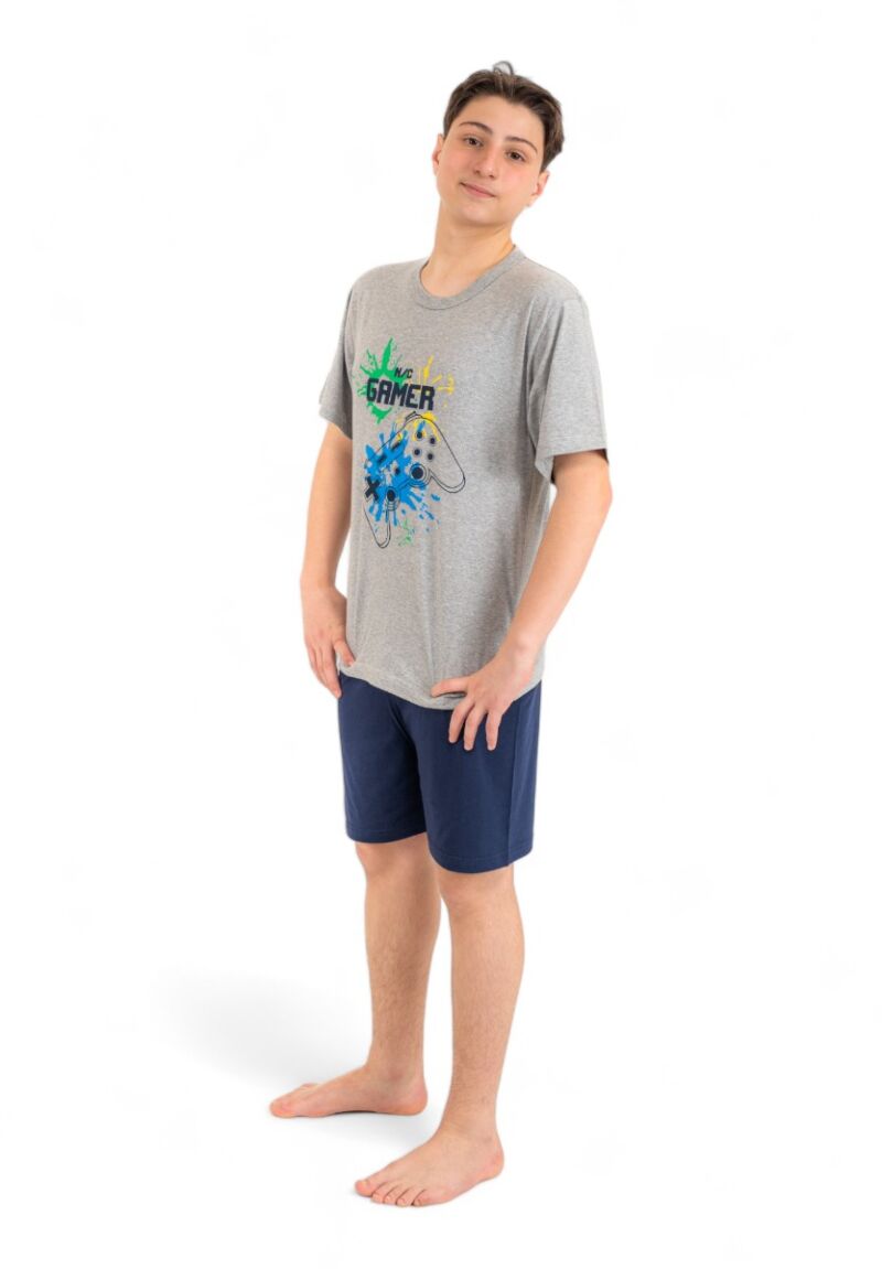 Πιτζάμα παιδική - εφηβική Nina Club Gamer