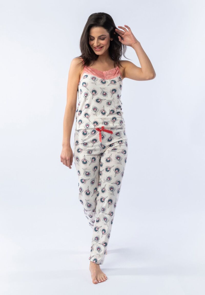 Πιτζάμα γυναικεία με τιράντα Feather 
