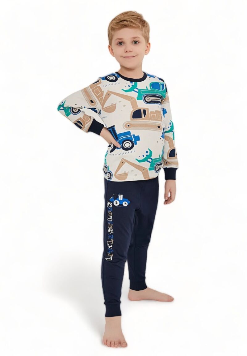 Πιτζάμα παιδική για αγόρι Rolypoly Little Builders