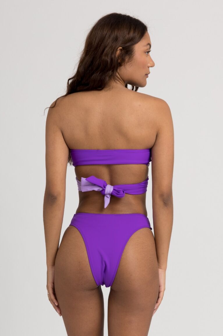 Μαγιό γυναικείο Bikini Strapless με Κρίκο & Brazil Lilac & Purple