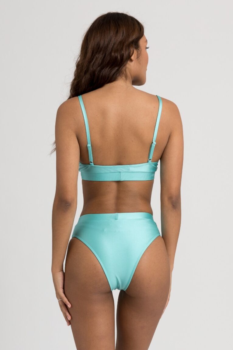 Μαγιό γυναικείο μπουστάκι με τιράντες Turquoise Cool Summer