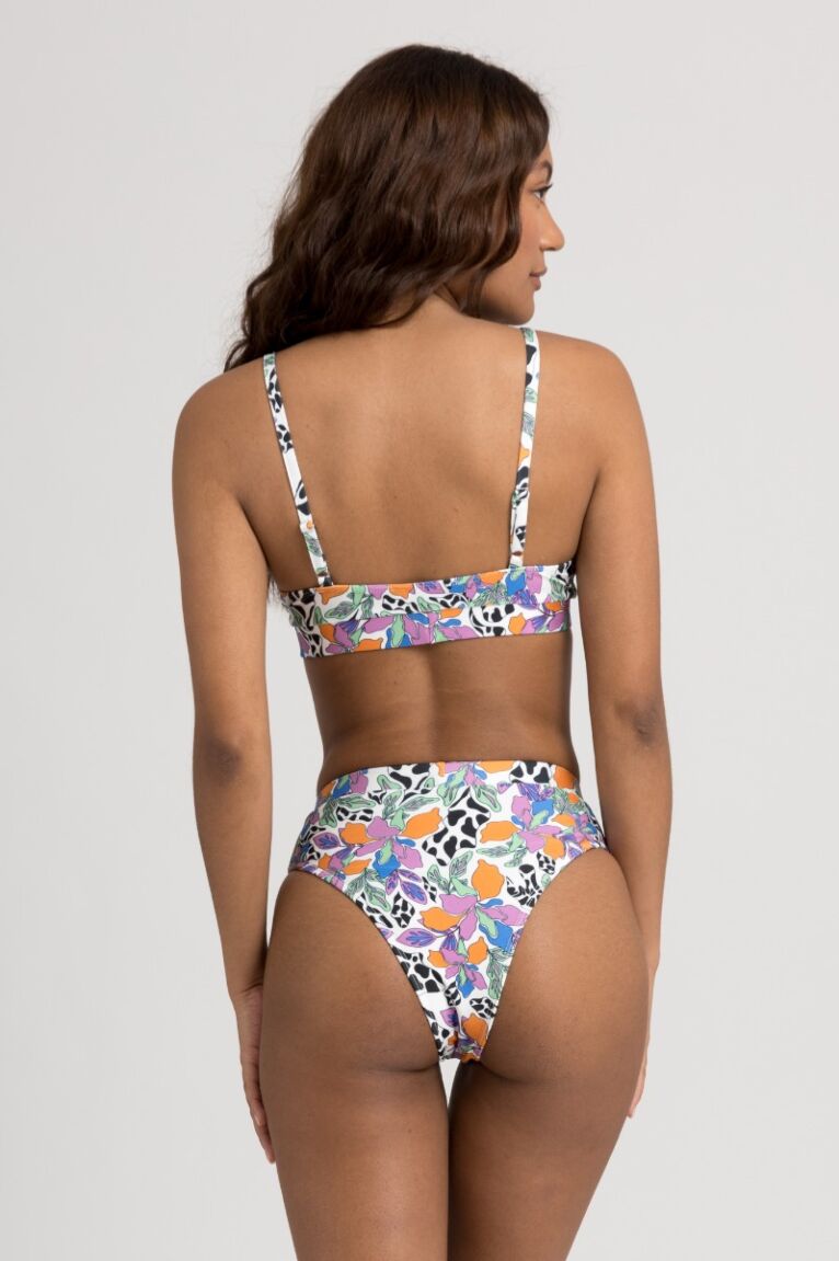 Μαγιό γυναικείο μπουστάκι με τιράντες Floral Cool Summer
