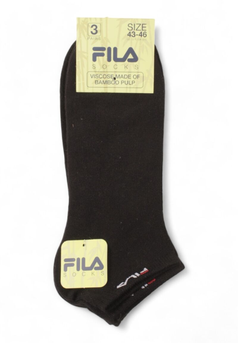 Κάλτσες σοσόνια Fila Unisex Bamboo Invisible Plain 3 Τεμ.