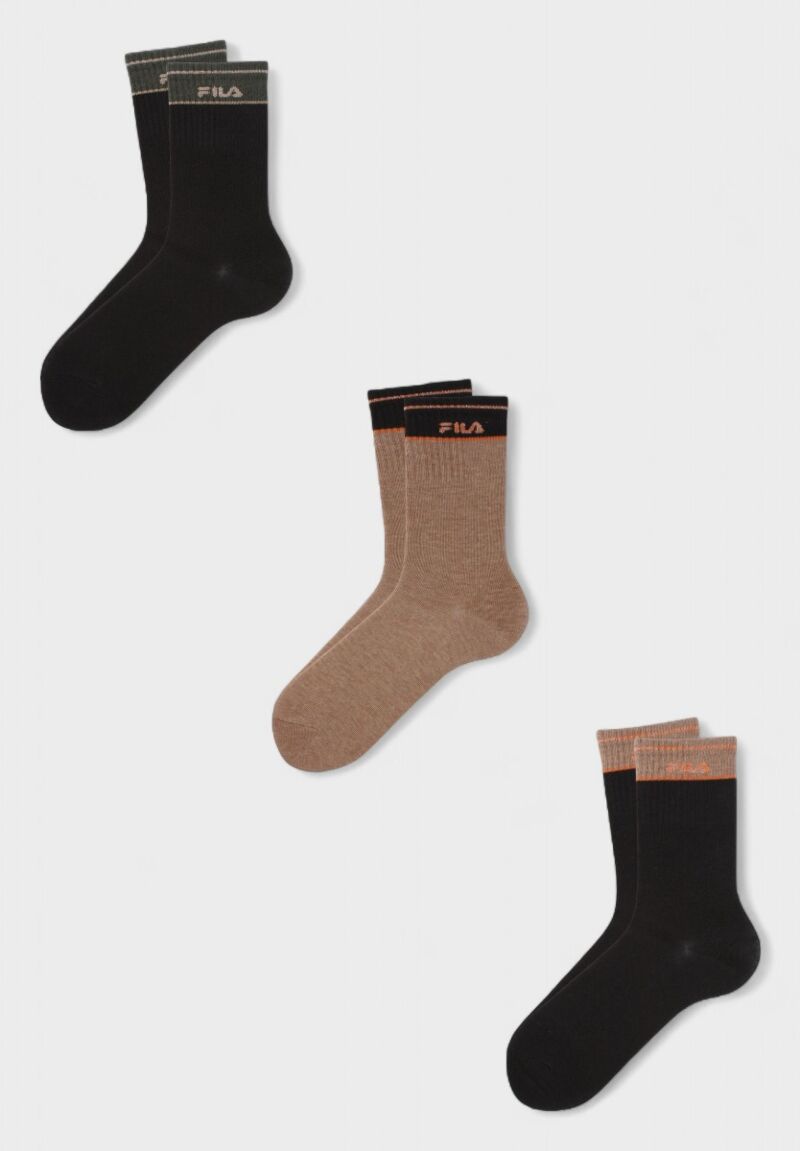 FILA Παιδικές Κάλτσες για Κορίτσι Σετ 3 Τεμαχίων) Teddy| Άνετες & Βαμβακερές
