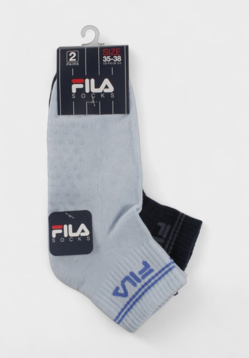 Παιδικές Αθλητικές Κάλτσες FILA με Αντιολισθητικά Ταπάκια – Μπλε - Σιελ