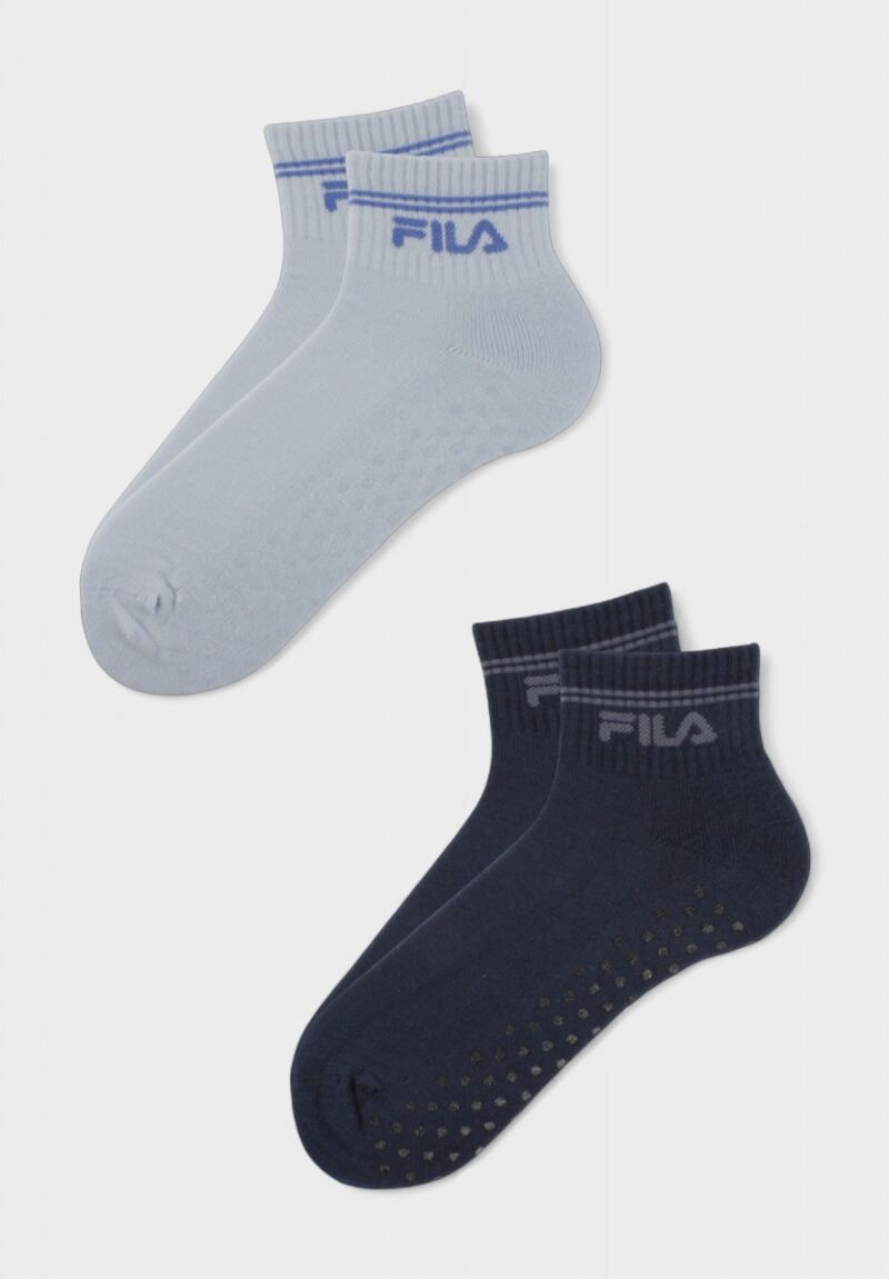 Παιδικές Αθλητικές Κάλτσες FILA με Αντιολισθητικά Ταπάκια – Μπλε - Σιελ