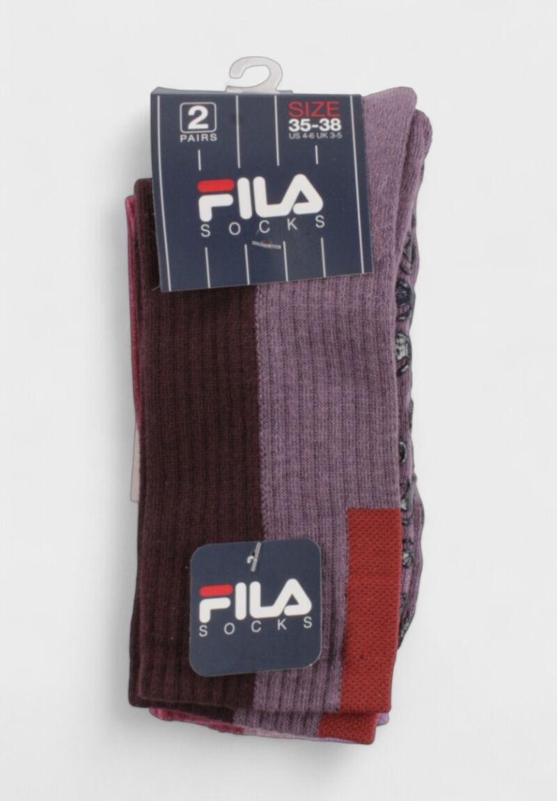 Fila Παιδικές Αθλητικές Κάλτσες με Αντιολισθητικά Ταπάκια Flower (2 Ζευγάρια)