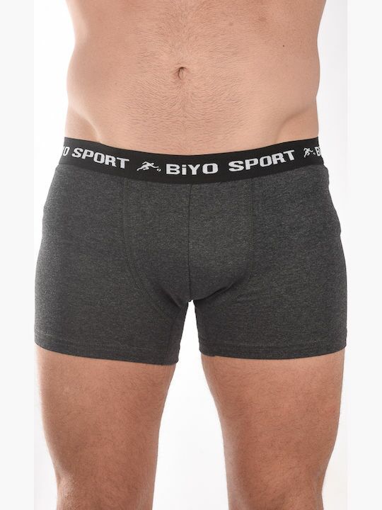 Pack Boxer Biyo Sport 6 τεμ. Ανθρακί