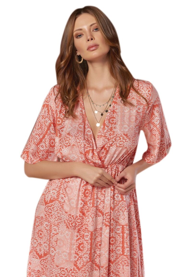 Φόρεμα αέρινο με κρόσια