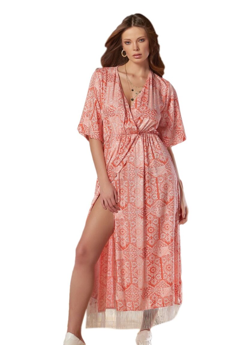 Φόρεμα αέρινο με κρόσια