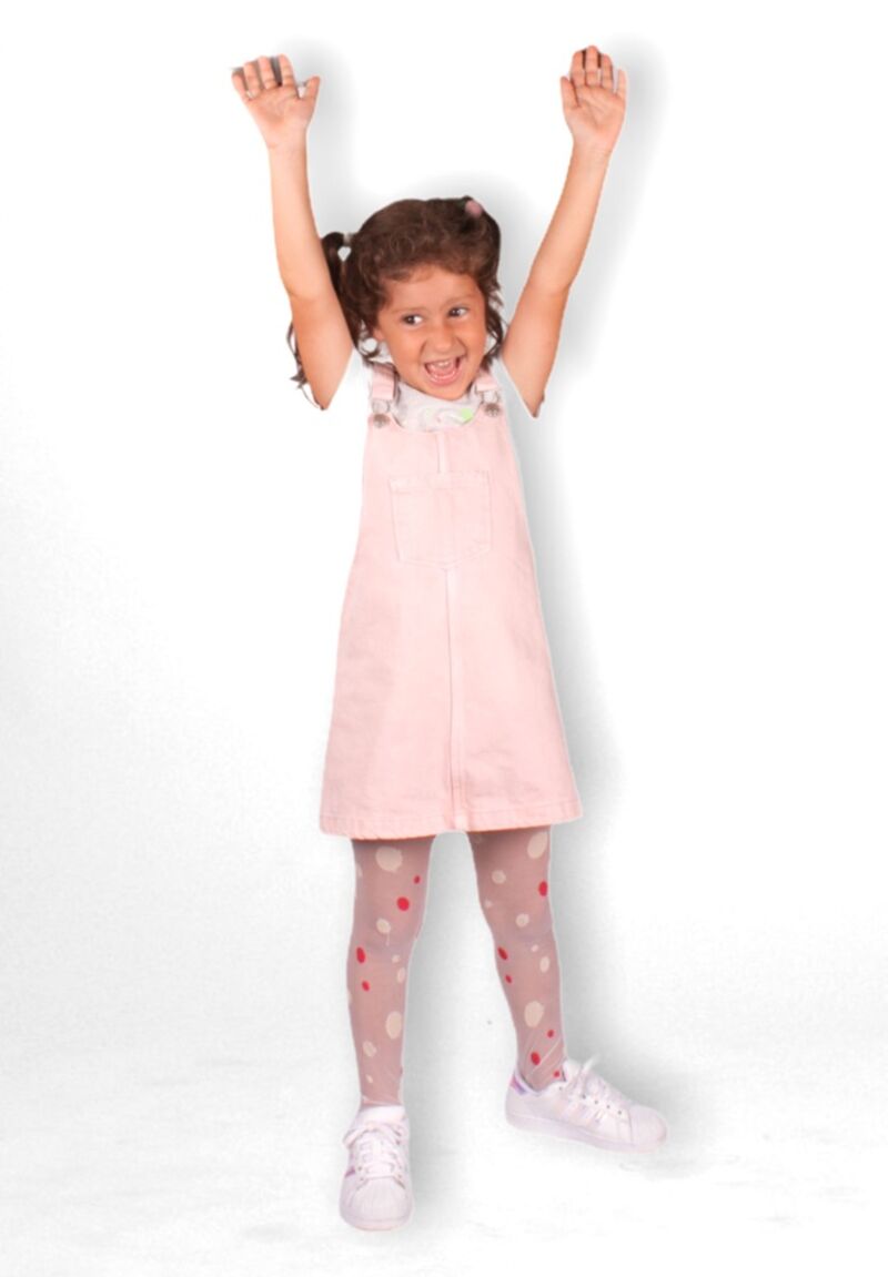 Καλσόν παιδικό με σχέδιo πουά 20 Den 