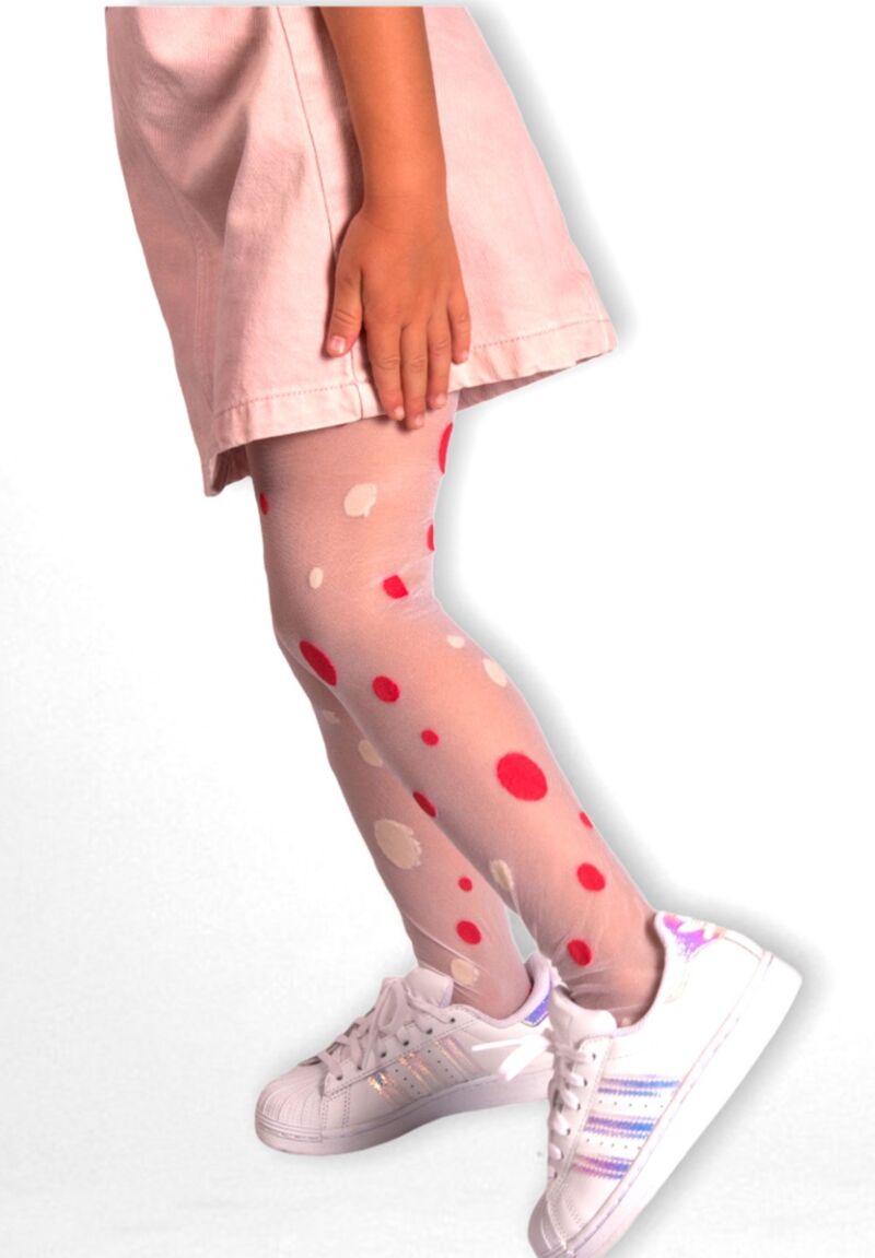 Καλσόν παιδικό με σχέδιo πουά 20 Den 