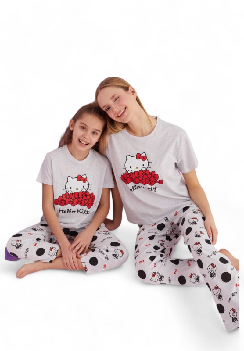 Πιτζάμα παιδική με μακρύ παντελόνι Hello Kitty Love