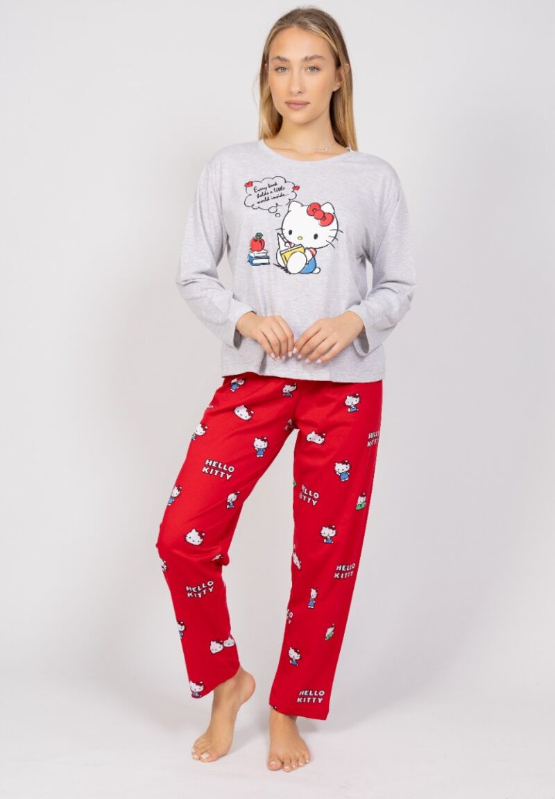 Πιτζάμα γυναικεία Hello Kitty Book Lover Sexen