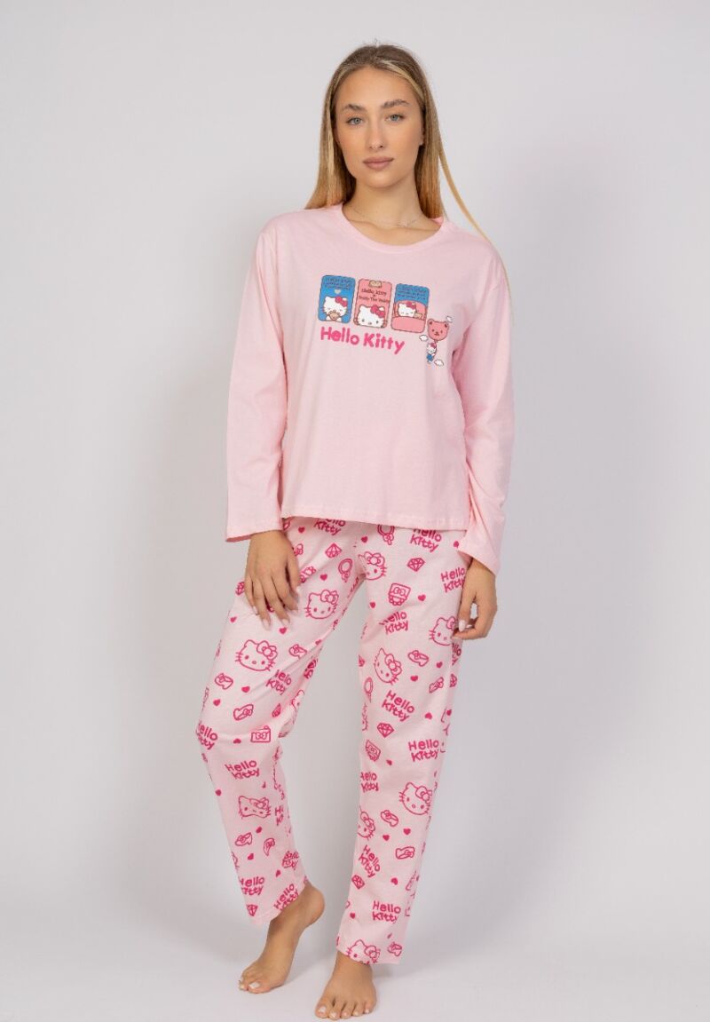 Πιτζάμα γυναικεία Hello Kitty - Teddy Sexen