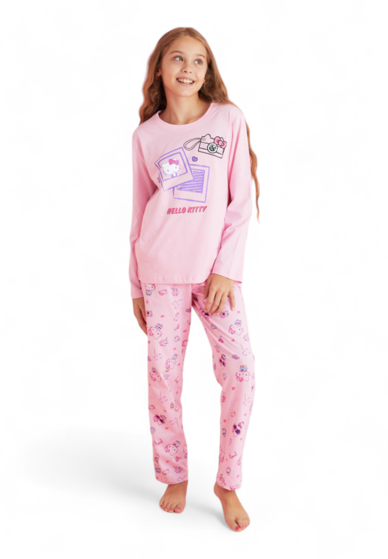 Πιτζάμα παιδική βαμβακερή Hello Kitty Camera Sexen