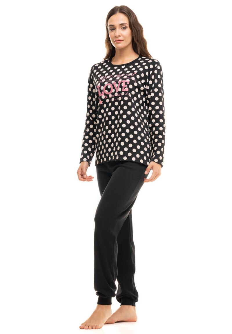Πιτζαμα γυναικεία βαμβακερή CHERRY Πουα Love