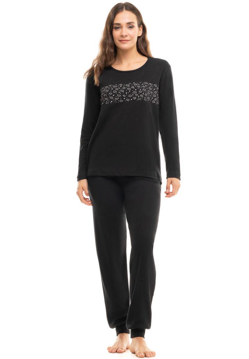 Πιτζαμα γυναικεία βαμβακερή CHERRY Lil Hearts