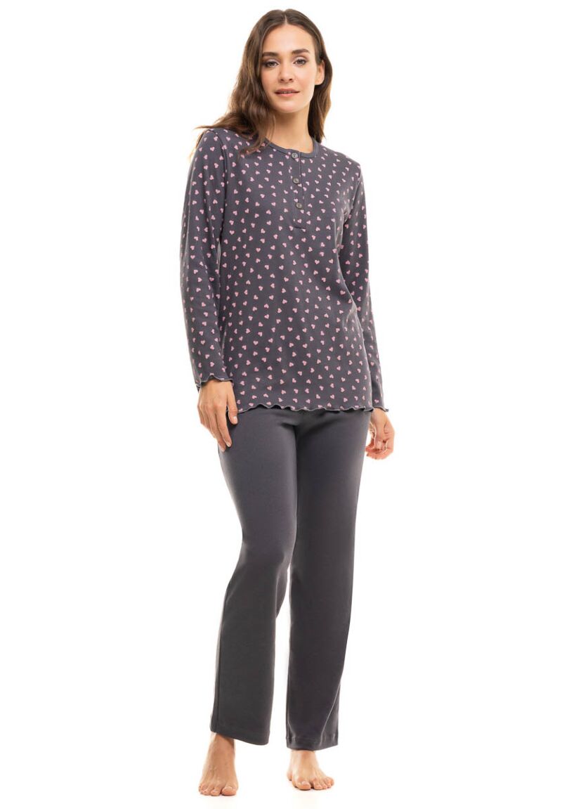  Πιτζάμα γυναικεία Pink Hearts Cherry Underwear