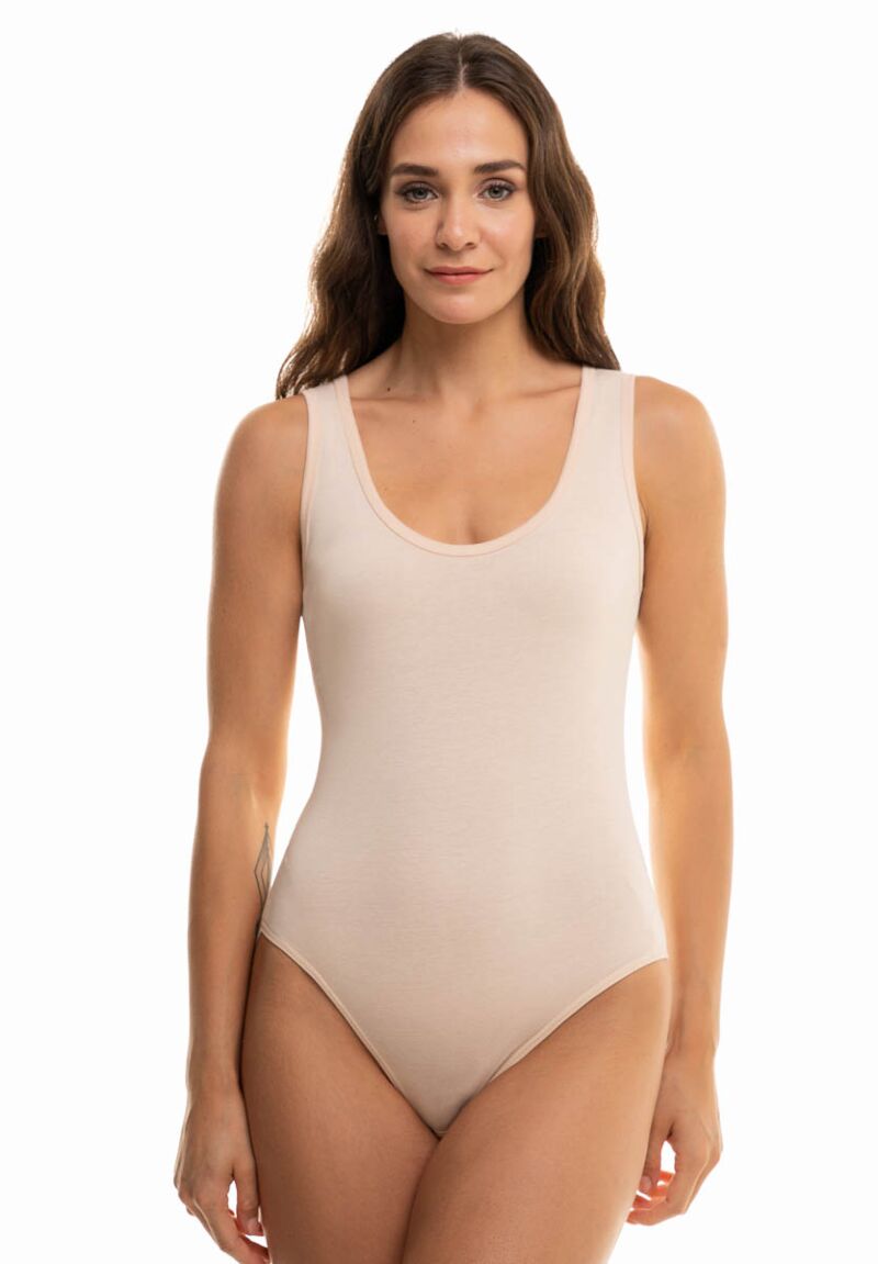 Κορμάκι γυναικείο βαμβακερό Sexen με φαρδιά τιράντα 