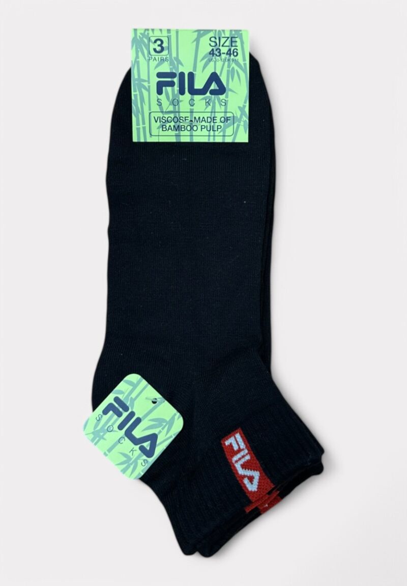 Fila Κάλτσες F5509 – All-Black Edition (3-pack)